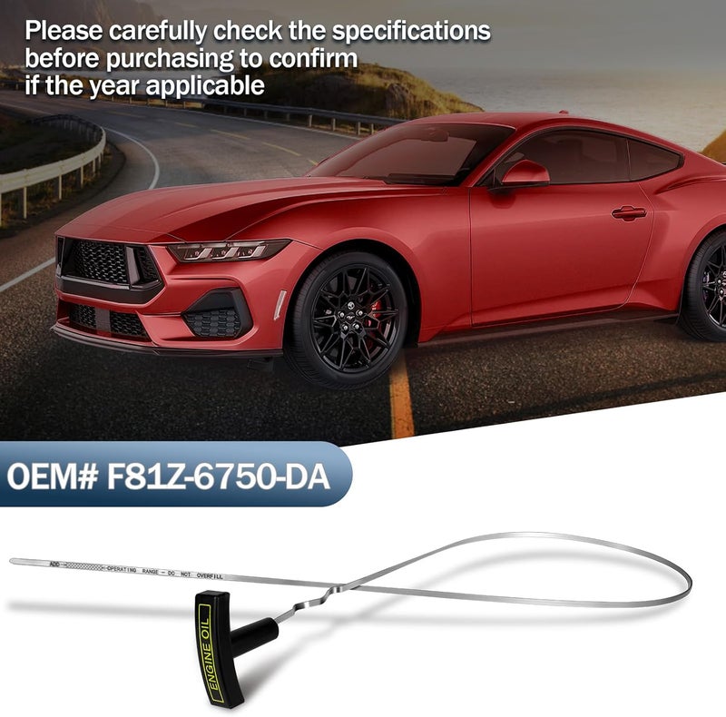 VerRich Stainless Steel Engine Oil Dipstick for 1999-2003 Ford F250 F350 F450 F550 Excursion 7.3L Diesel | OE F81Z-6750-DA | Oil Level Indicator - Image 4